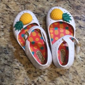 Mini Melissa Pineapple Sandals